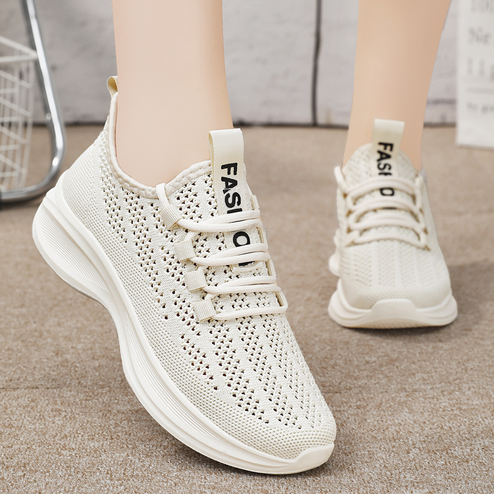 Women's summer breathable casual shoes, fashionable and trendy single shoes, original manufacturer, one-piece consignment export women's shoes full figure