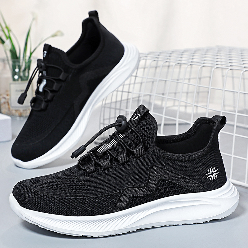 Women's shoes, versatile women's casual shoes, soft-soled comfortable single shoes, shoes for middle-aged and elderly mothers, breathable woven mesh shoes Specification drawing