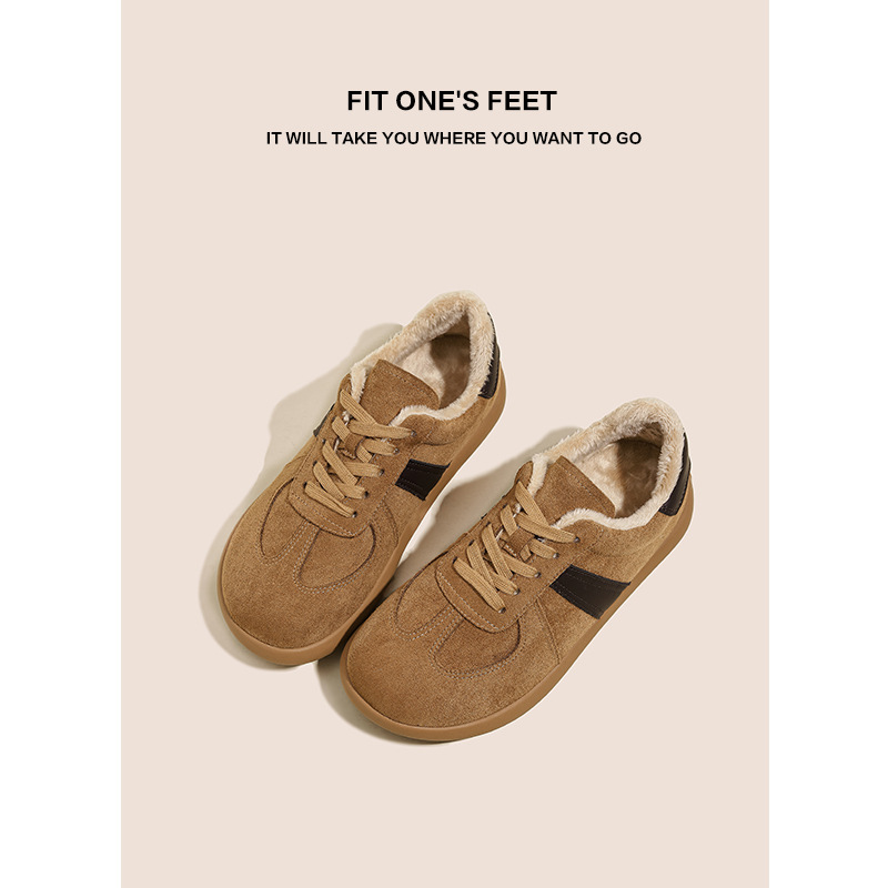 Genuine leather thick-soled Dexun shoes for women's 2024 autumn new retro casual sports board shoes, color-block Forrest Gump shoes, Boken shoes Application Scenario