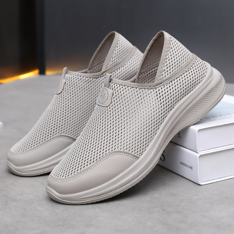 Men's shoes, summer breathable mosquito repellent shoes, Southeast Asian cross-border online shoes, casual shoes, lazy shoes, men's shoes, dad shoes Specification drawing