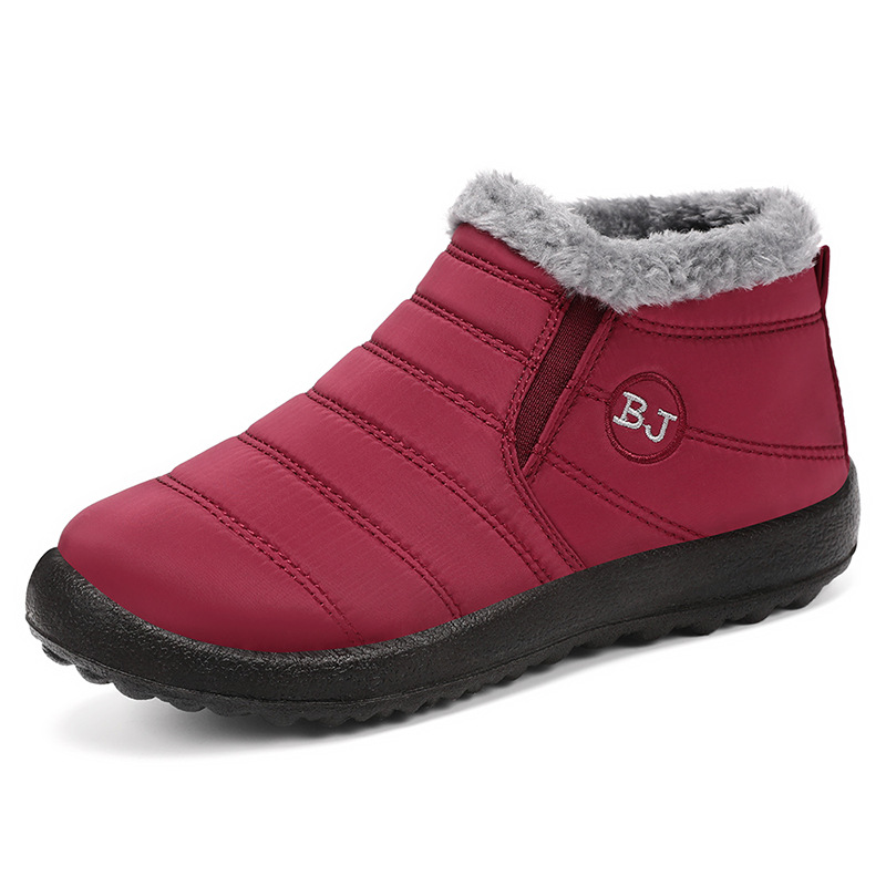 Cotton shoes, women's winter fleece and thickened cotton boots, cross-border large-sized warm women's shoes, snow boots, foreign trade women's boots, couple short boots Item Picture