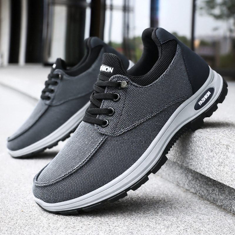 Men's sports shoes, breathable single shoes, soft-soled comfortable running shoes, versatile shallow-mouthed men's shoes, thick-soled walking shoes Specification drawing