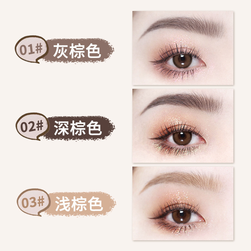 NOVO Wild Eyebrow 3D Double-Head Shaping Water Eyebrow Pen is waterproof and does not smudge. It is genuine and easy for students to color naturally Specification drawing