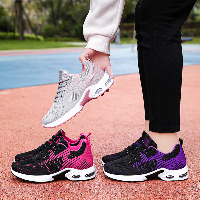 Spring new women's shoes and sports shoes, single shoes, cross-border large-sized temu, women's casual shoes, soft-soled air-cushioned running shoes Specification drawing