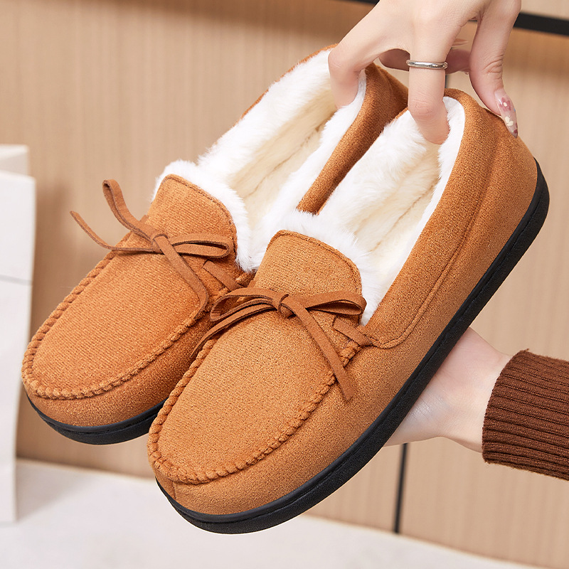 New winter women's shoes: Cotton shoes with added fleece and thickened cotton boots, fashionable and versatile. Outerwear: snow boots, warm and comfortable. Women's ankle boots full figure
