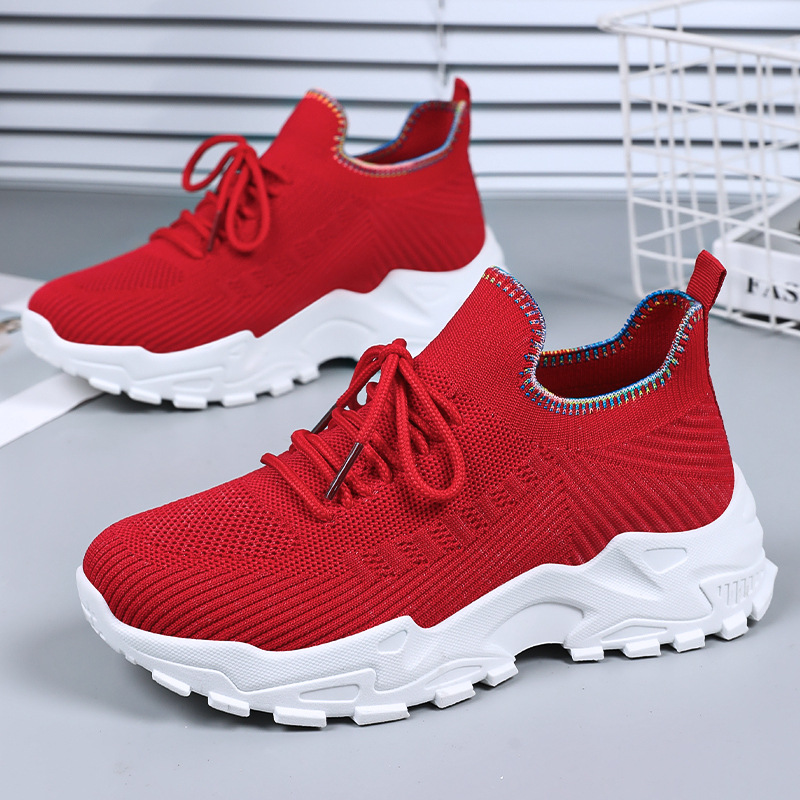 Summer new breathable mesh shoes, thick-soled height-increasing shoes, classic and versatile women's shoes, comfortable single shoes Specification drawing