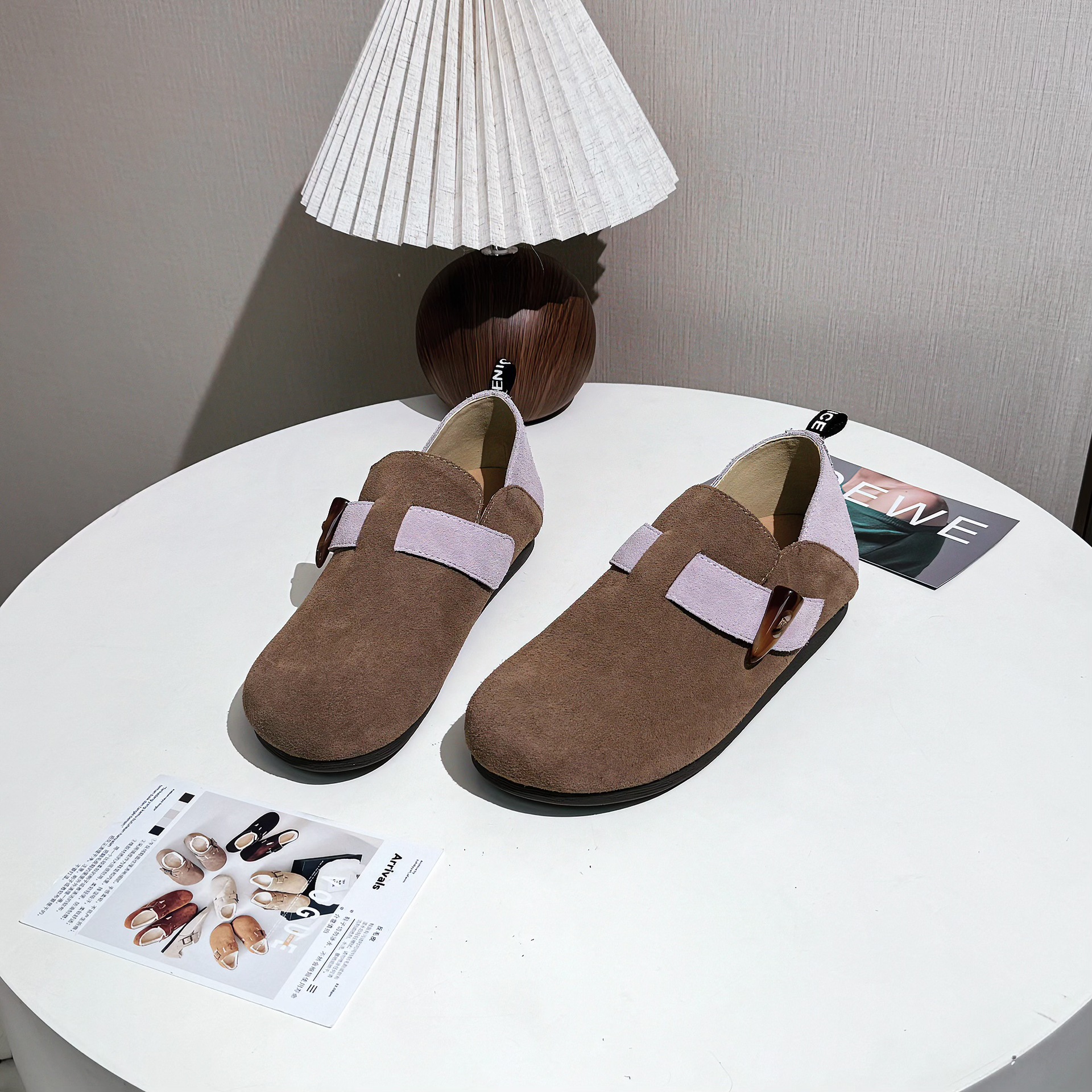 The 2023 Boken Women's Winter new leather fully wrapped one-foot fleece cotton shoes are warm and casual Application Scenario