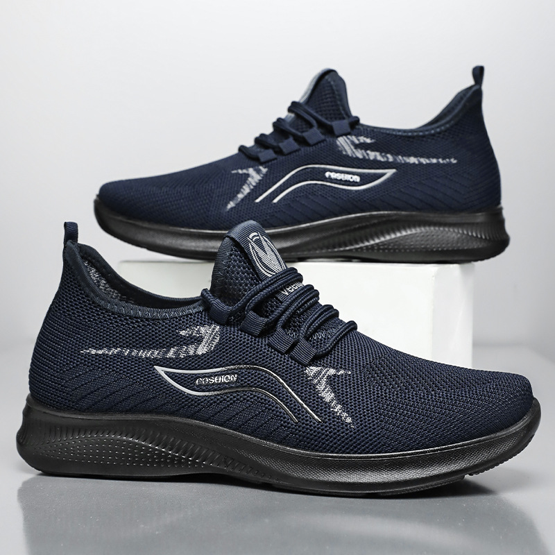 Men's shoes, sports shoes, cross-border large-sized lightweight single shoes, breathable mesh shoes, soft-soled comfortable running shoes, versatile casual shoes Application Scenario