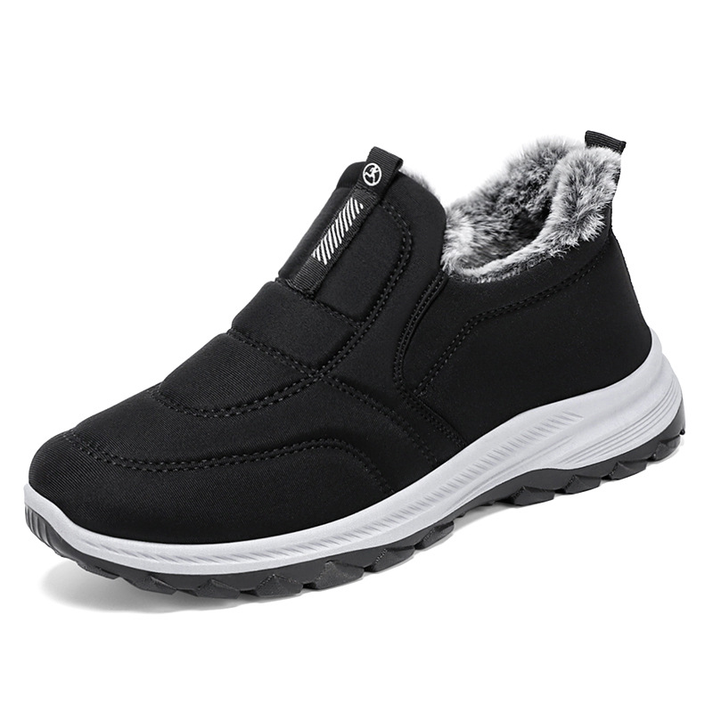 Cotton shoes, winter women's shoes, fleece and thickened cotton boots, mom shoes, cross-border large-sized short boots, men's and women's same style, warm snow boots Item Picture
