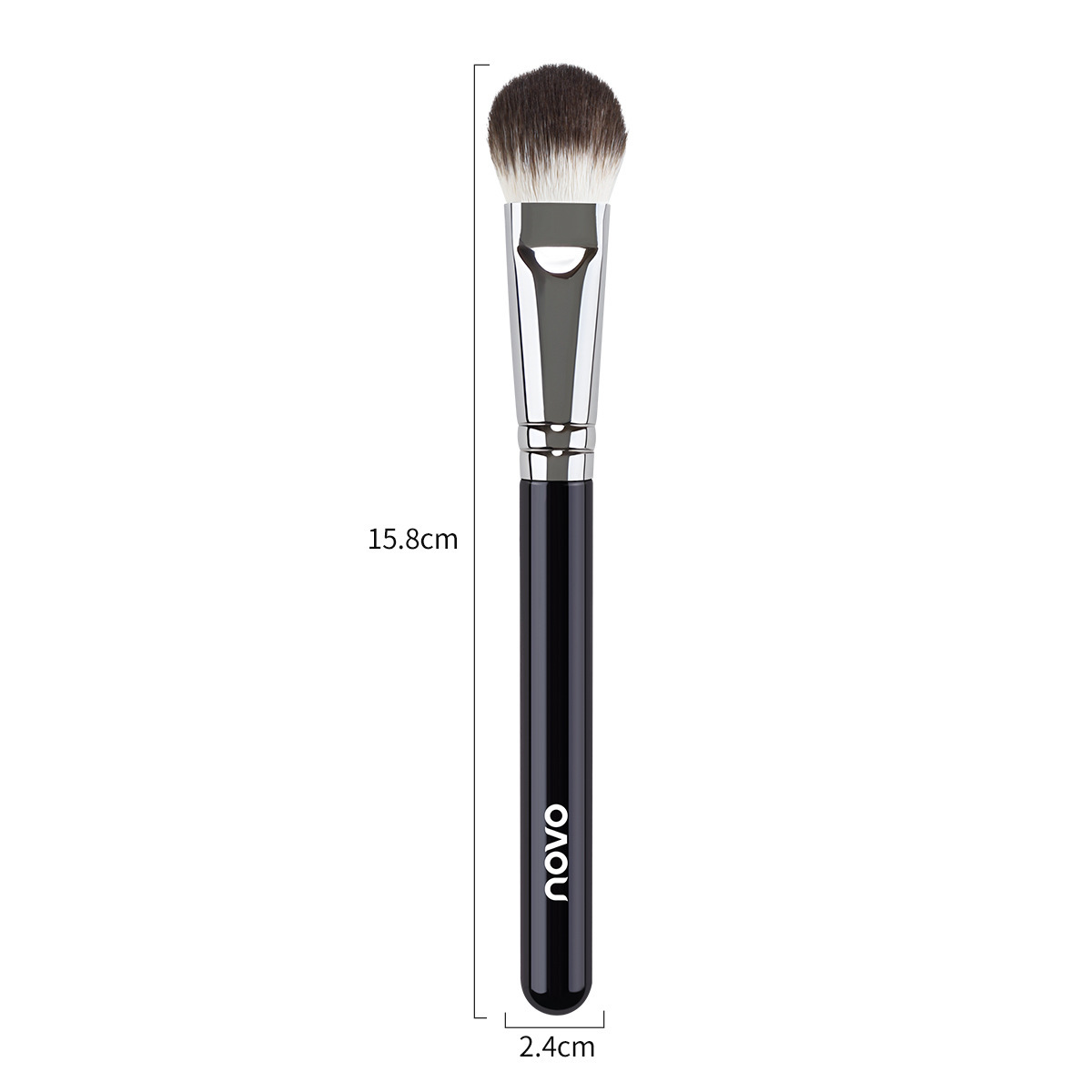 NOVO6441 tongue-shaped highlighter blush brush is rich, soft, easy to blend, powerful powder grasping, even powder release, and affordable Item Picture