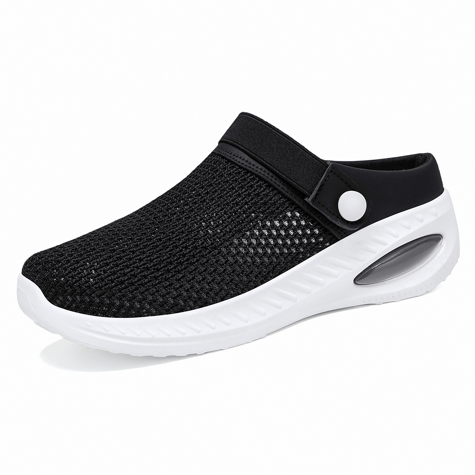 Women's cross-border shoes, women's shoes, full-head half-support casual shoes, solid color versatile flat shoes, lazy slippers, sandals Item Picture