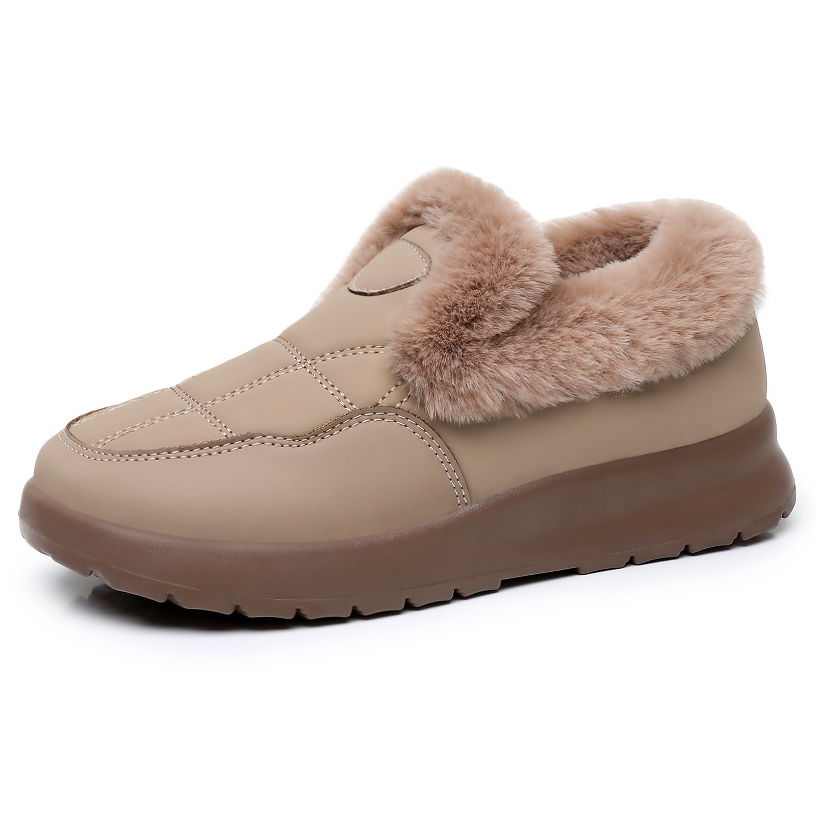 Women's cotton shoes, winter cross-border trade women's ankle boots, cold-proof and warm cotton boots, versatile women's boots, snow boots on one foot Item Picture