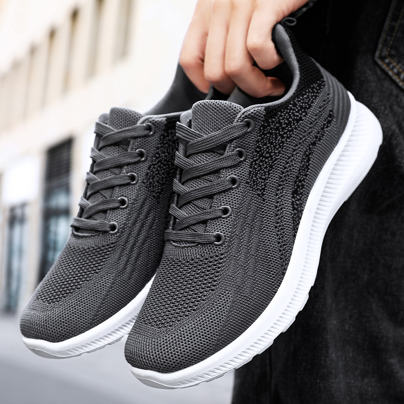 Spring men's shoes new casual single shoes manufacturer wholesale Feizhi breathable sports shoes Korean version lace-up consignment details Picture
