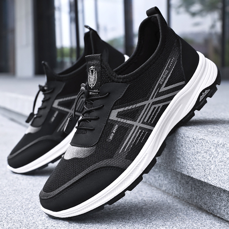 New men's sports shoes, single shoes, breathable and non-smelly, mesh shoes, soft-soled comfortable running shoes, lightweight shoes for men Specification drawing
