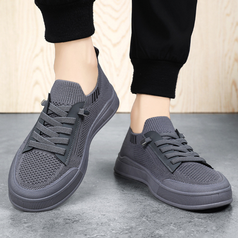 Men's solid color casual shoes, cross-border TEMU men's shoes, breathable and non-smelly feet, one step on Dad's shoes, men's shoes, single shoes Application Scenario