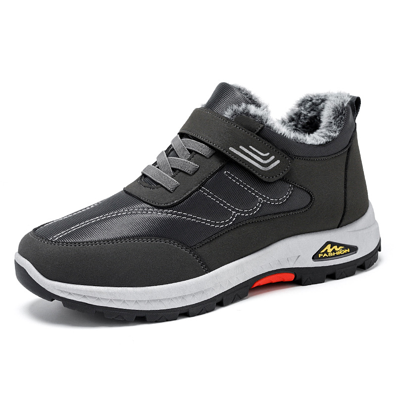 Winter cotton shoes, fleece walking shoes for the elderly, cold-proof and warm cotton boots for the elderly, private domain gift shoes, men's shoes, snow boots Item Picture