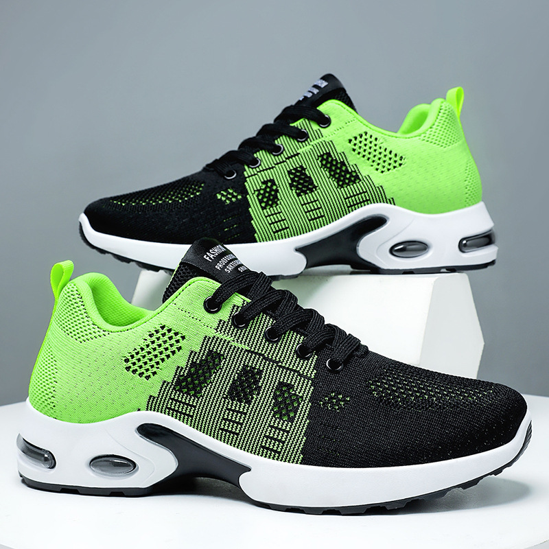 New men's sports shoes, cross-border men's shoes, breathable mesh shoes, soft-soled air-cushioned shoes, non-tiring running shoes Specification drawing