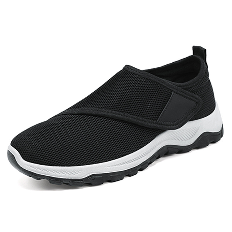 Women's casual shoes, breathable single shoes, old Beijing cloth shoes, Velcro shoes for middle-aged and elderly mothers, soft-soled comfortable women's shoes Item Picture
