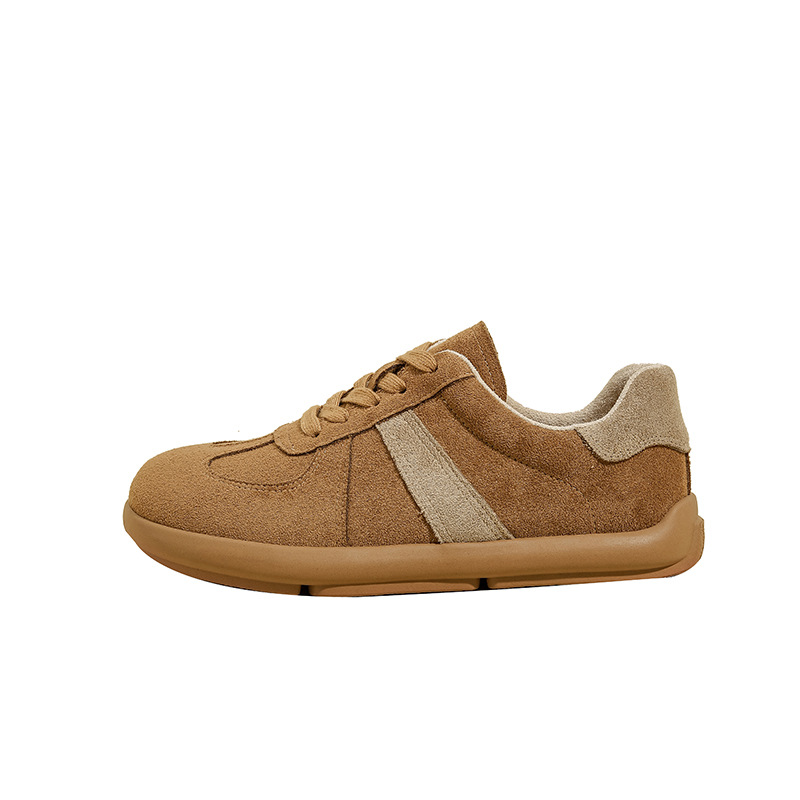 Mango head Maillard training sneakers for women's 2024 autumn new style Forrest Gump shoes, cowhide maternity board shoes, flat Boken shoes Item Picture