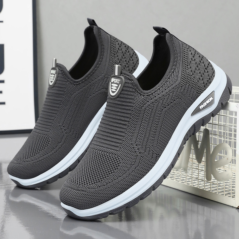 New spring casual sports shoes for men, breathable, men's one-step shoes, cross-border bagged temu consignment details Picture