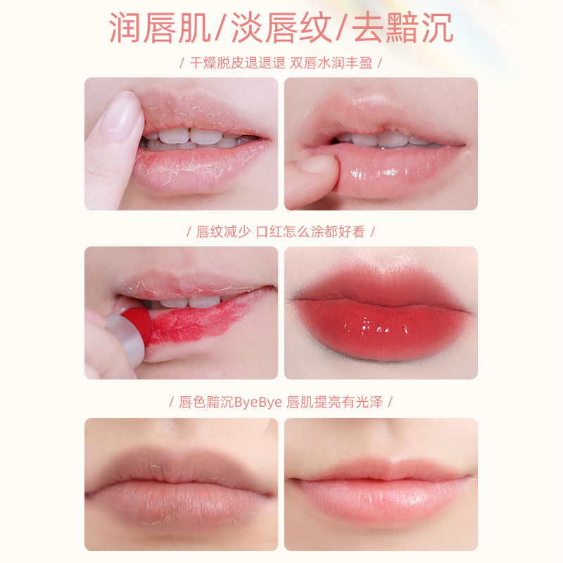 NOVO plant-based lip balm reduces lip lines, colorless moisturizing and hydrating, anti-cracking base, warming lip balm wholesale Item Picture