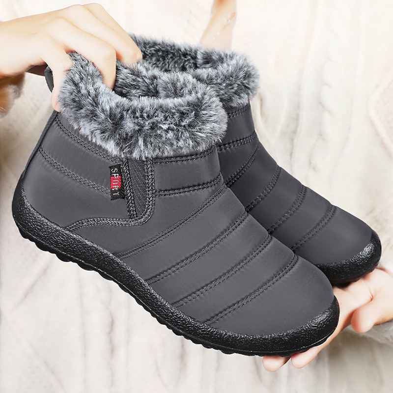 Women's winter cotton shoes, snow boots, fleece and thickened cotton boots, cold-proof and warm women's boots, cross-border foreign trade casual short boots Application Scenario