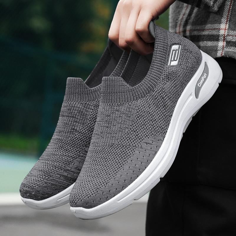 Men's shoes for foreign trade, casual shoes for one foot, breathable and non-smelly feet, dad shoes, men's shoes for middle-aged and elderly people Specification drawing