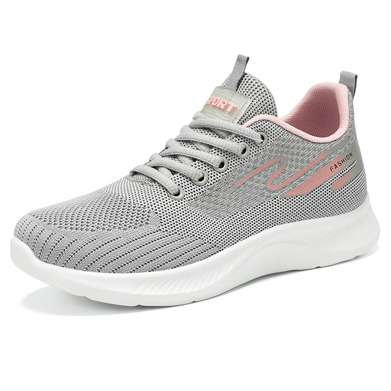 Summer new women's shoes and sports shoes, breathable mesh shoes, soft-soled shoes that don't tiring the feet, running shoes, lightweight single shoes for women Item Picture
