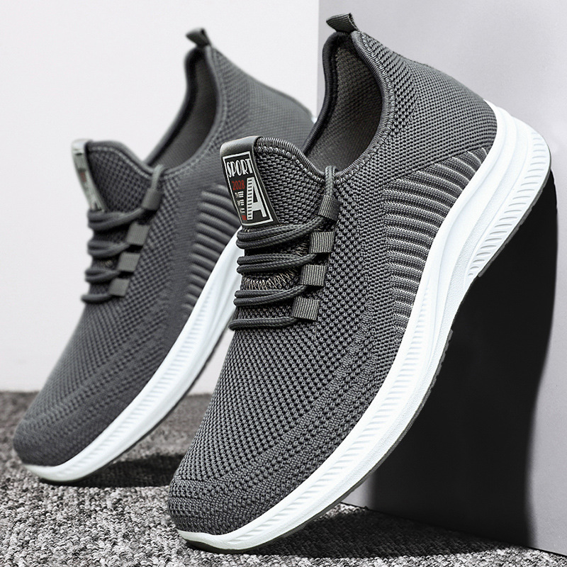 Men's private domain gift shoes, middle-aged and elderly dad shoes, casual shoes, breathable single shoes, solid color, versatile men's shoes full figure