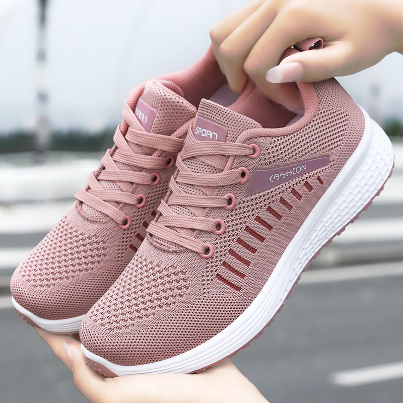 Women's walking shoes, versatile women's single shoes, breathable mesh shoes, shoes for middle-aged and elderly mothers, soft-soled shoes that don't cause foot fatigue, casual shoes full figure