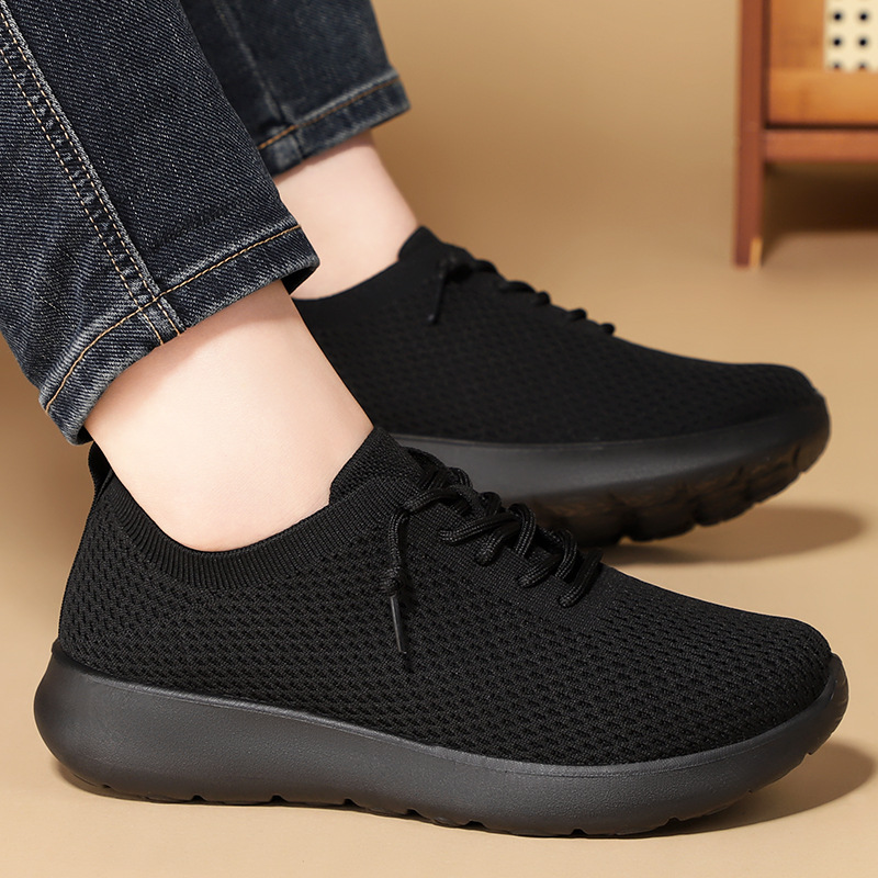 Men's casual shoes, cross-border trade men's shoes for Japan and South Korea, lightweight sports shoes, breathable and non-smelly feet, flying woven shoes, running shoes Application Scenario
