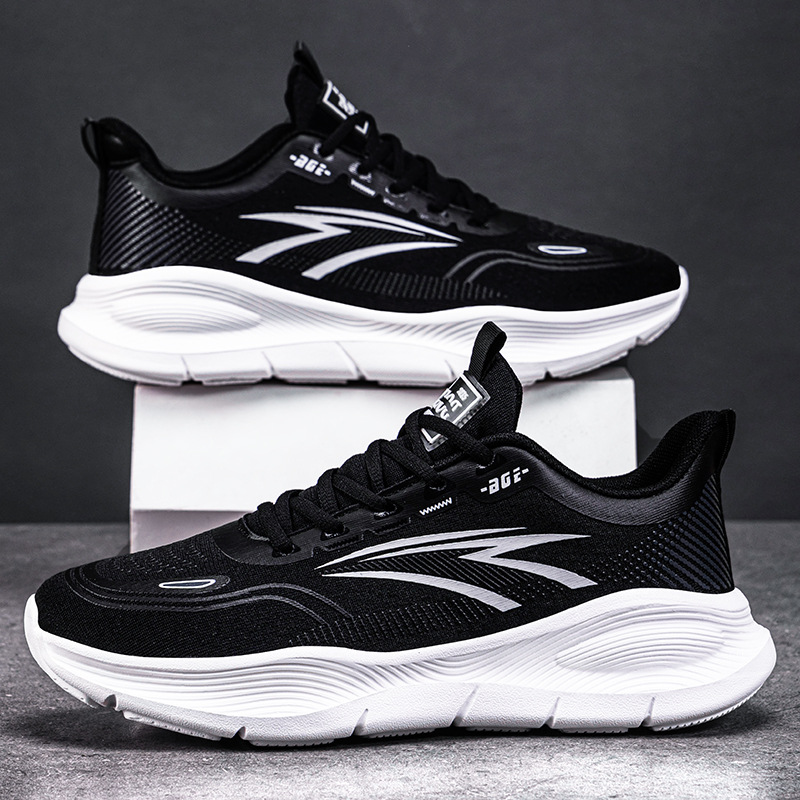 Men's summer breathable casual shoes, sports shoes, lightweight soft-soled running shoes, unisex couple shoes, net shoes details Picture