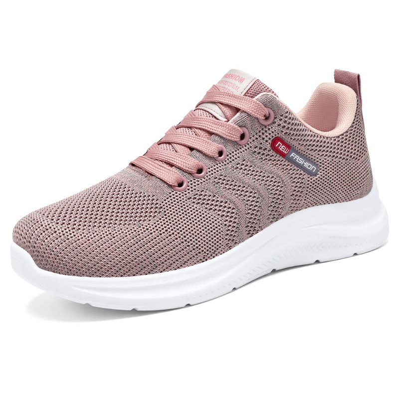 Women's shoes: Versatile, breathable, woven mesh shoes, soft-soled, comfortable and casual shoes, versatile single shoes, shallow opening, mom shoes Item Picture