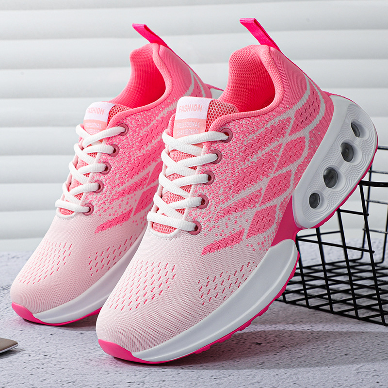 Women's shoes, women's sports single shoes, new soft-soled comfortable air-cushioned shoes, breathable single shoes, cross-border oversized running shoes details Picture