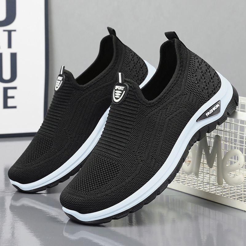 New spring casual sports shoes for men, breathable, men's one-step shoes, cross-border bagged temu consignment full figure