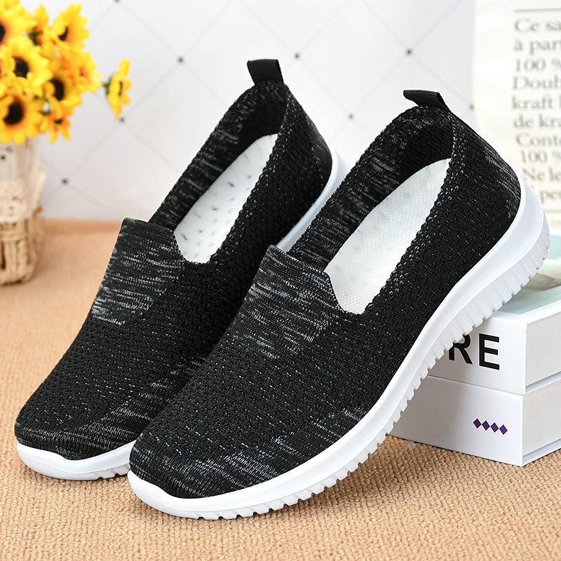 Women's Shoes 2025 Autumn New style one-foot mom shoes, soft-soled casual lazy shoes for middle-aged and elderly women details Picture