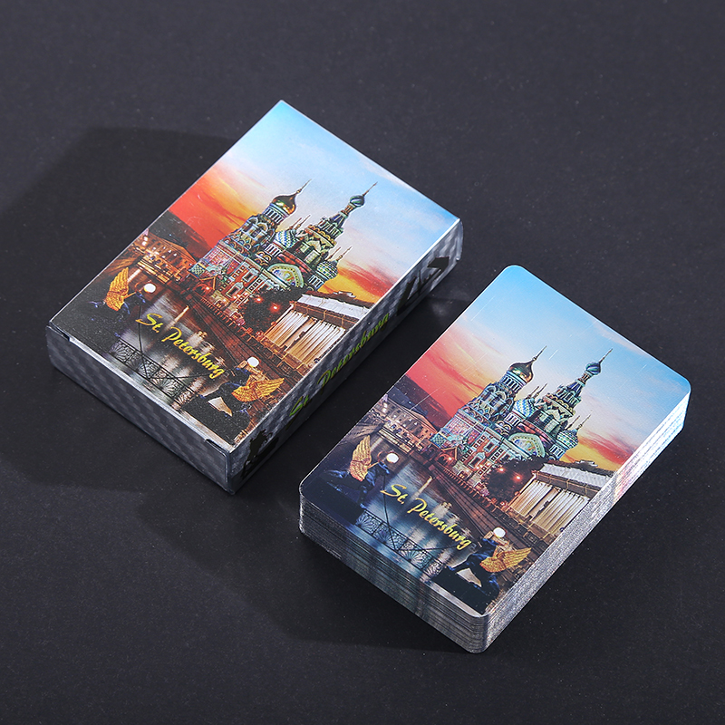 塑料扑克PET定做旅游纪念品SOUVENIR客户图案订做定制促销礼品详情4