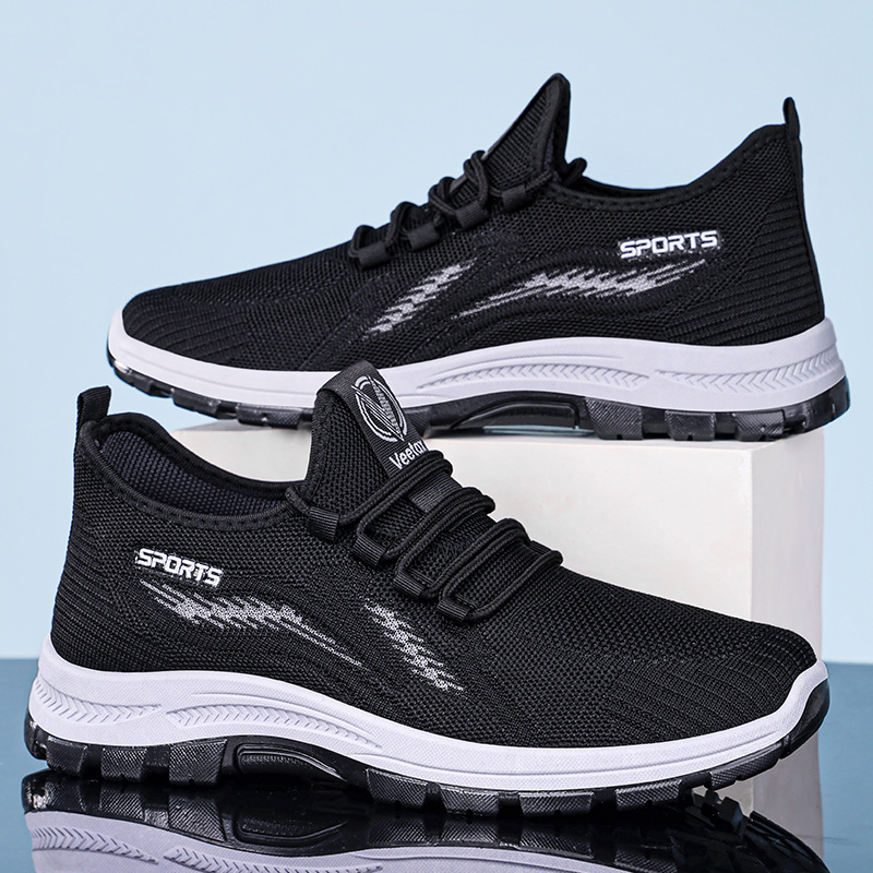 Men's casual shoes, breathable mesh shoes, cross-border trade men's shoes, versatile single shoes, soft soles, comfortable dad shoes Specification drawing