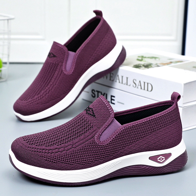 Jinshi Yuan: Women's Cross-border large-sized shoes, soft-soled casual shoes that don't cause foot fatigue, shoes for middle-aged and elderly mothers, flat shoes full figure