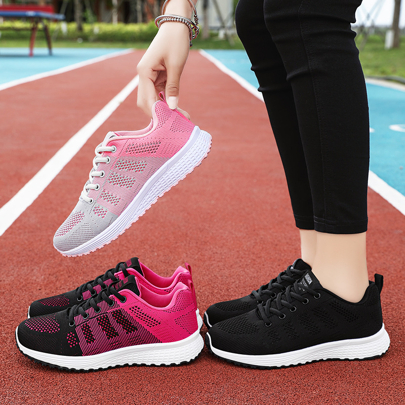 Cross-border women's shoes versatile spring new Feizhi sports shoes, foreign trade women's shoes, soft-soled casual student running shoes Specification drawing