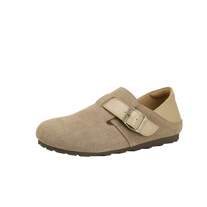 Retro Boken shoes for women, 2024 new Spring and autumn all-inclusive Japanese Boken shoes, lazy soft-soled casual single shoes, bean shoes Item Picture