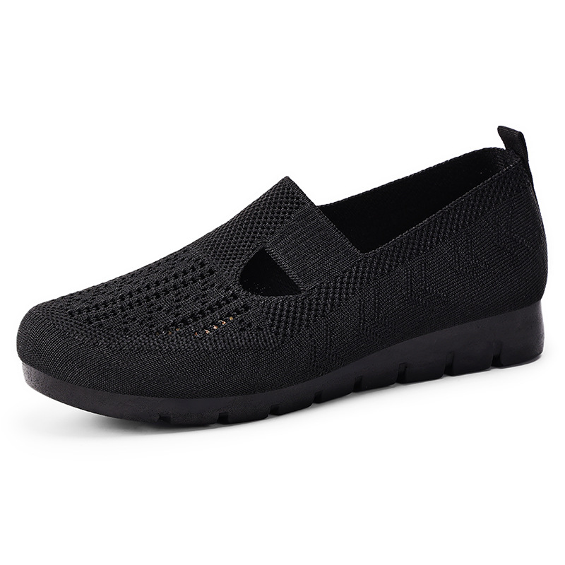 Women's cross-border large-sized shoes, old Beijing cloth shoes, shoes for middle-aged and elderly mothers, casual shoes, soft-soled, not tiring to the feet, single shoes Item Picture