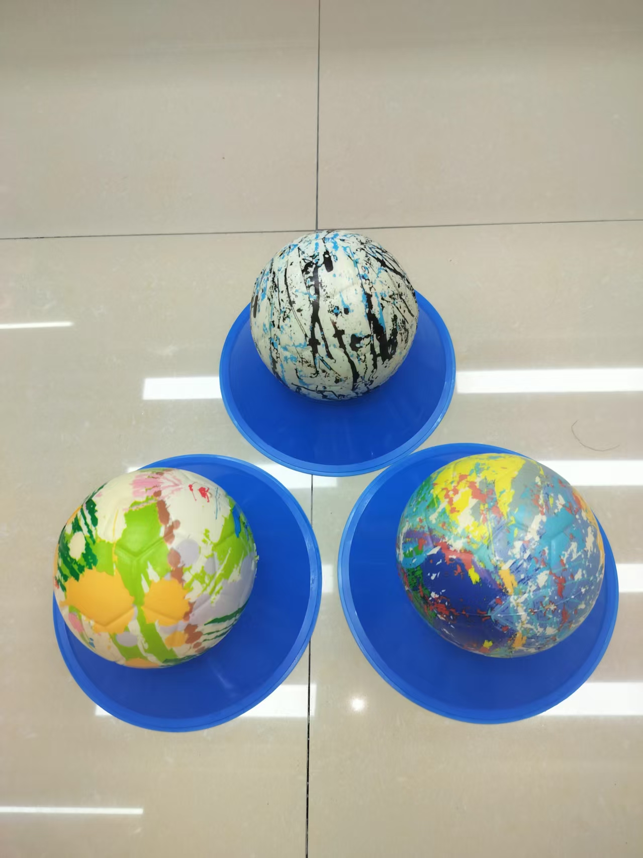 12公分PU球足球多种热销图案