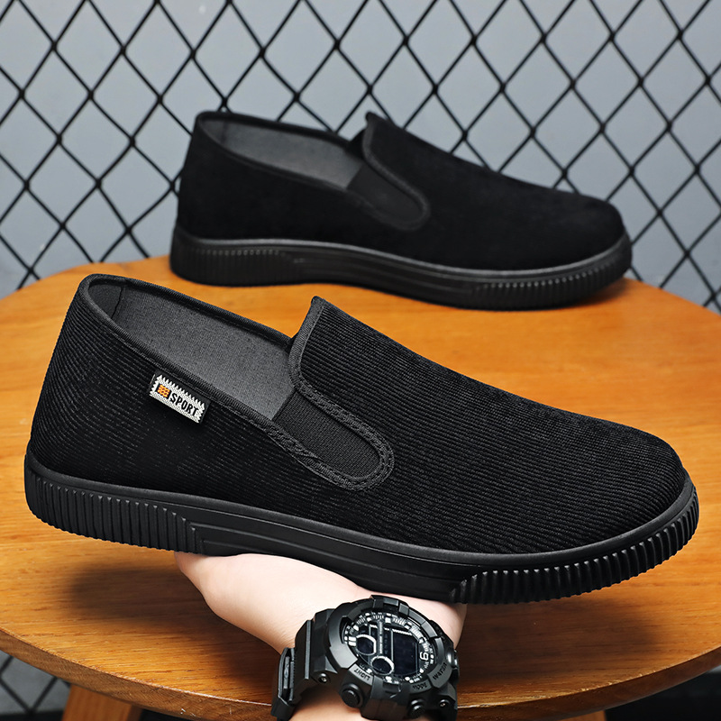 New summer men's shoes for men, no smelly feet, old Beijing cloth shoes, one-step men's shoes, solid color, versatile and casual shoes Application Scenario