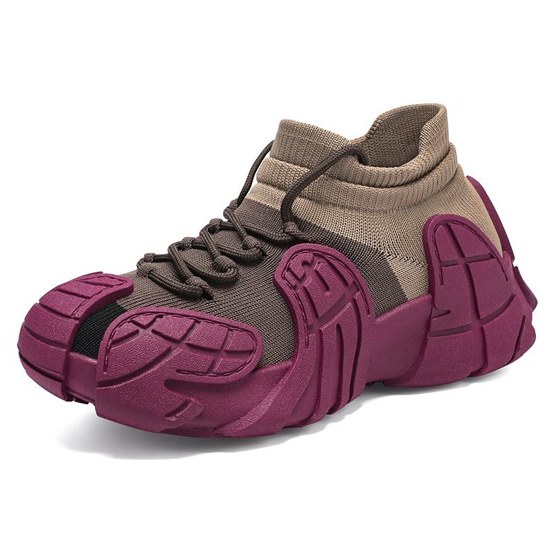 Spring versatile shoes for women: Cute and ugly dopamine women's shoes, octopus coconut shoes, flying woven casual shoes, thick-soled dad shoes Item Picture
