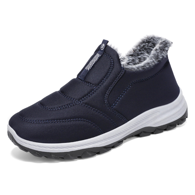 Men's winter cross-border large-sized cotton boots, one-foot fleece and thickened couple snow boots, warm senior boots, short boots Item Picture