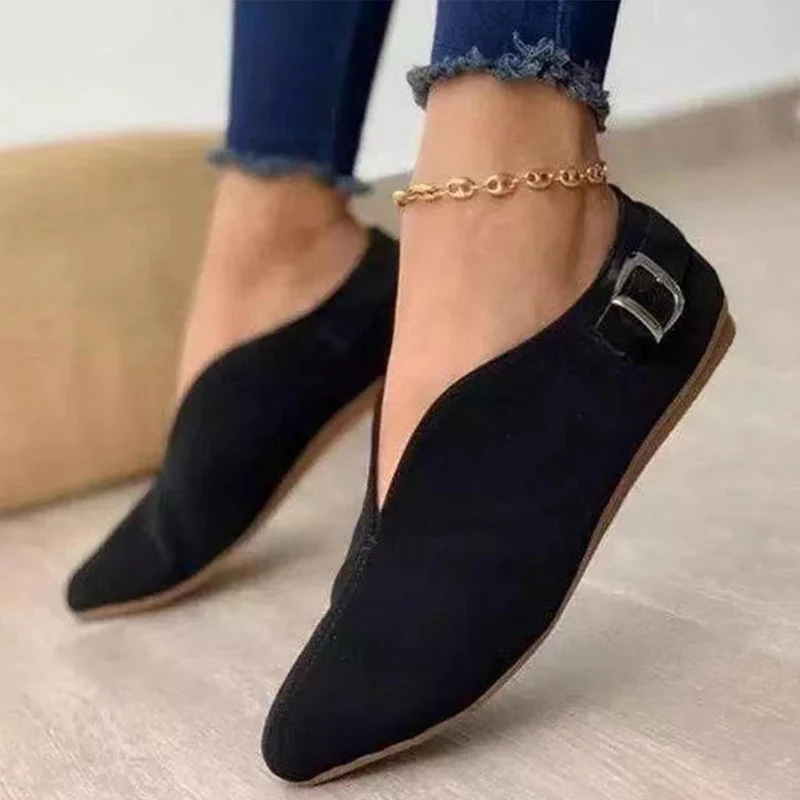 New large-sized export women's shoes for lazy people, 2022 new comfortable flat single shoes, maternity shoes, in stock for all four seasons full figure