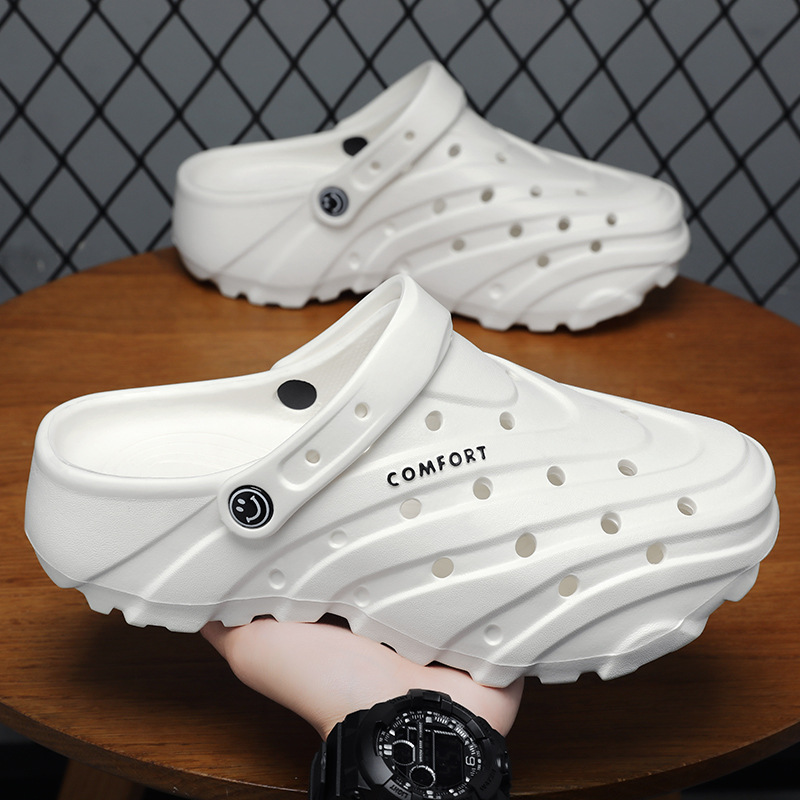 Men's clogs, EVA soft-soled flip-flops, breathable and non-stuffy sandals, thick-soled, fashionable and versatile casual shoes Specification drawing