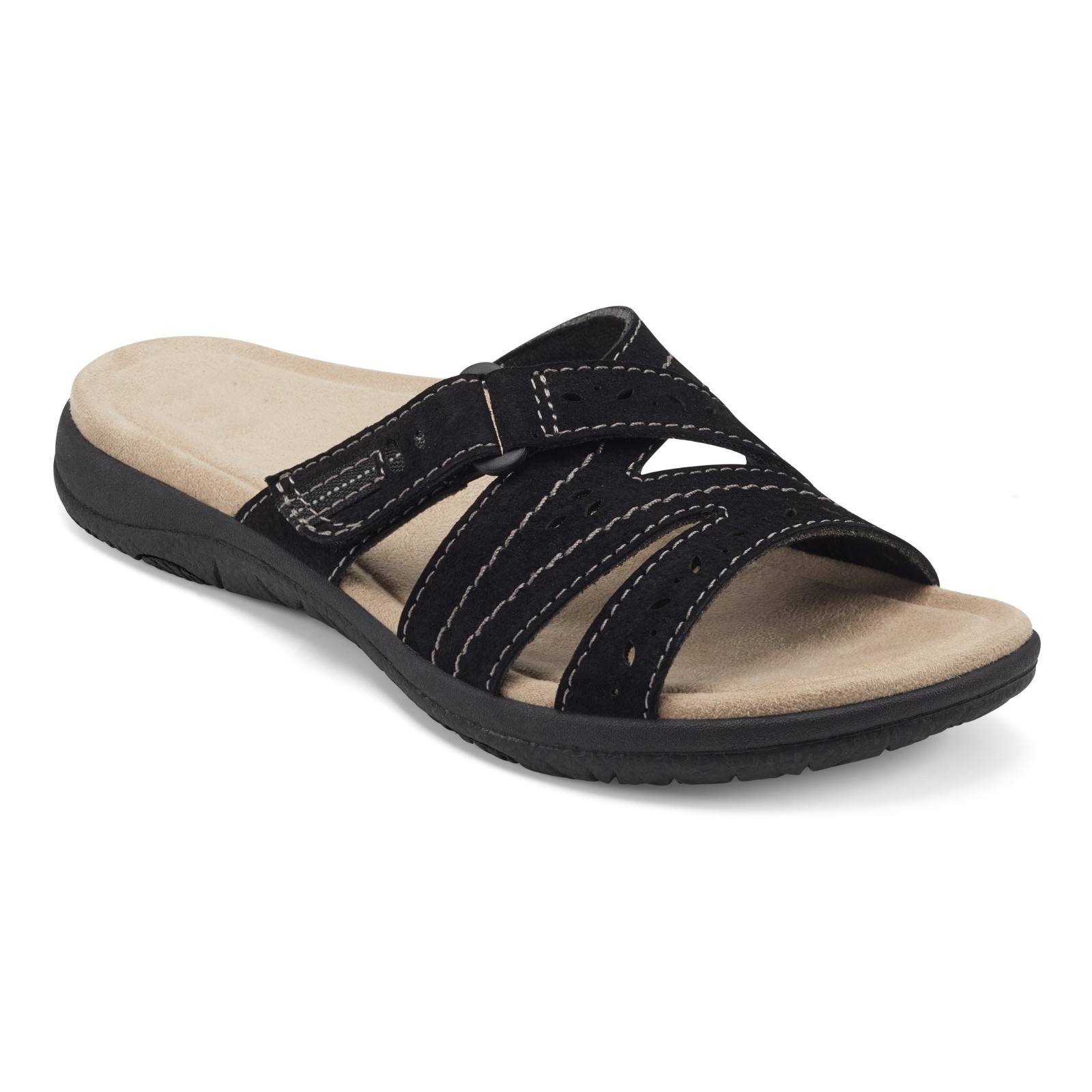 Cross-border 2025 Summer carved cross-fish mouth one-line Comfortable beach Women's Beach sandals from Europe and America for foreign trade full figure
