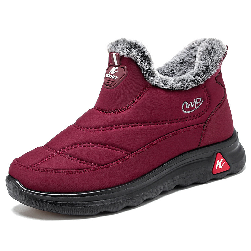 Cotton shoes for winter warmth, snow boots for both men and women, one-foot cotton boots wholesale, fleece thickened high-top warm boots Item Picture